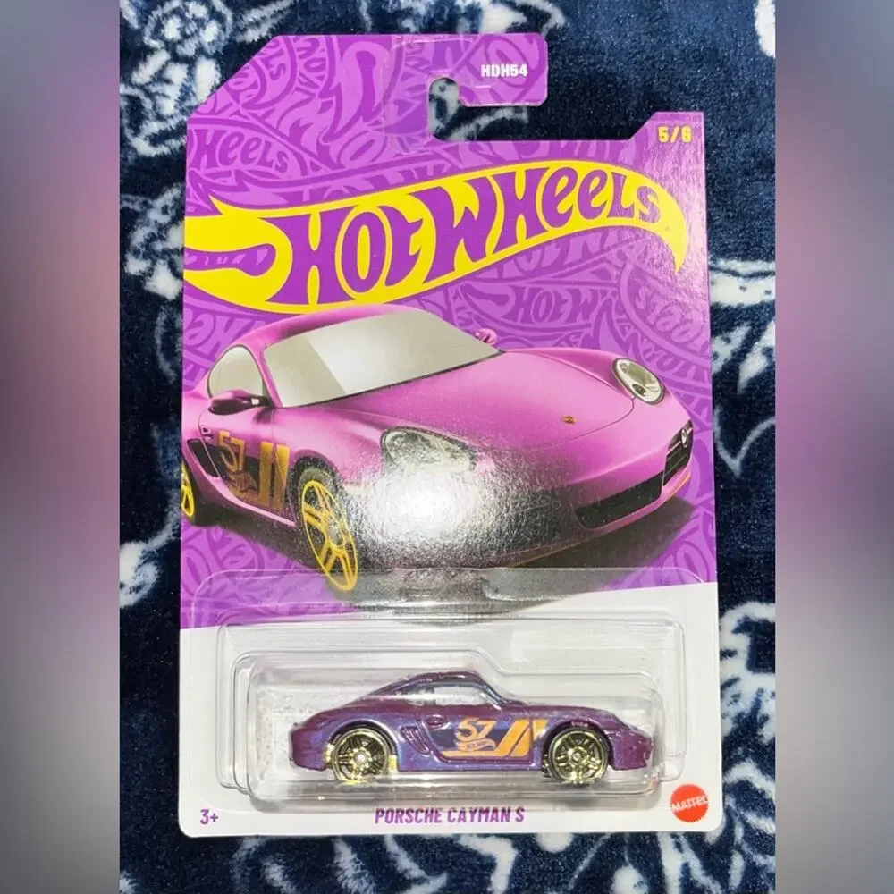 NIB! Hot Wheels 57th Anniversary Pearl & Chrome Porsche Cayman S